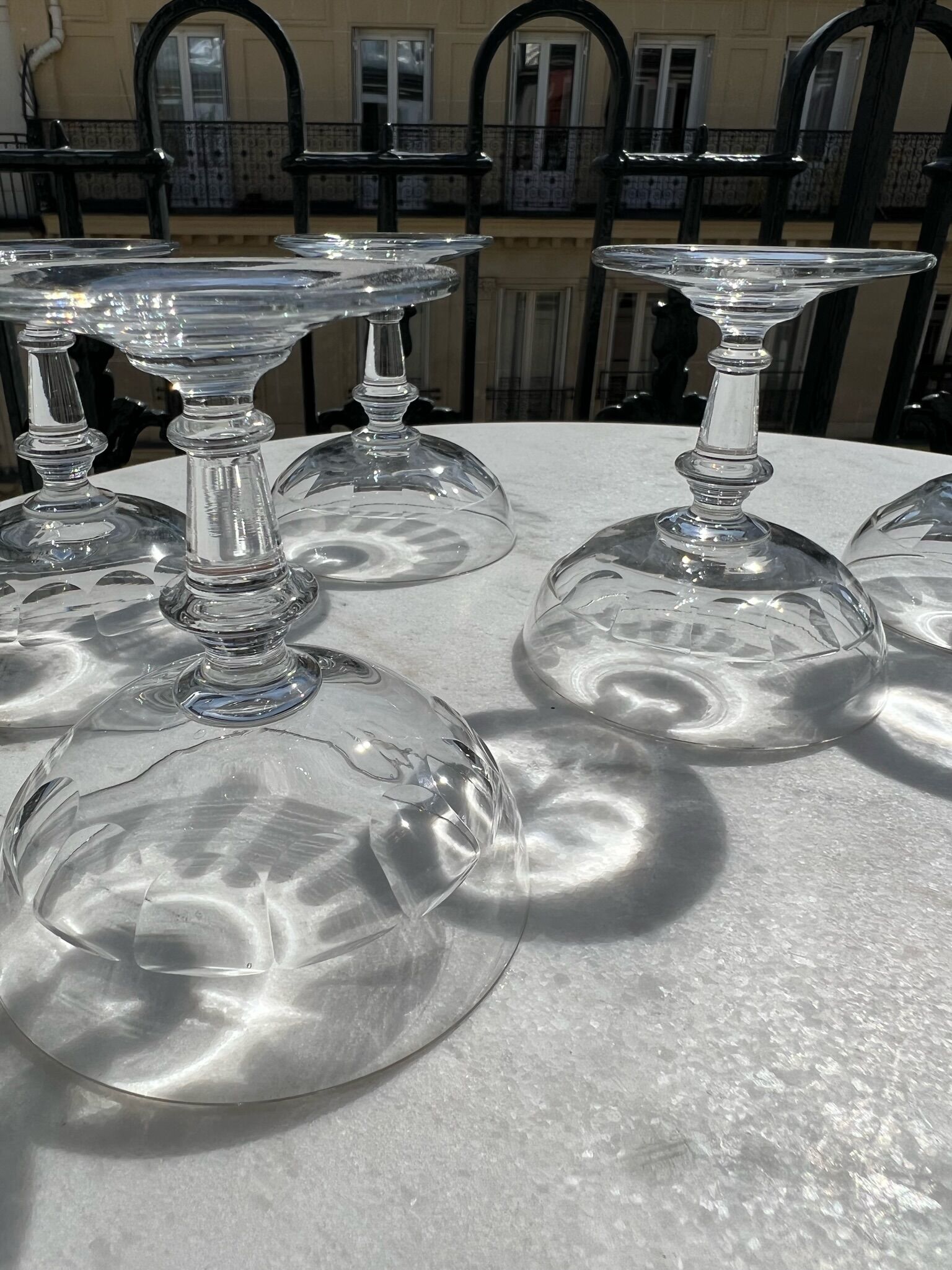 7 coupes de champagne