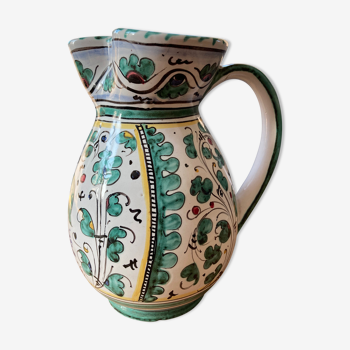 Italian ceramic pitcher