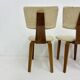 Set of 4 Dutch design by Cor Alons plywood dining chairs , 1960s