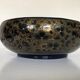 Antique black lacquered wooden coupe with gold decoration - late 19th century