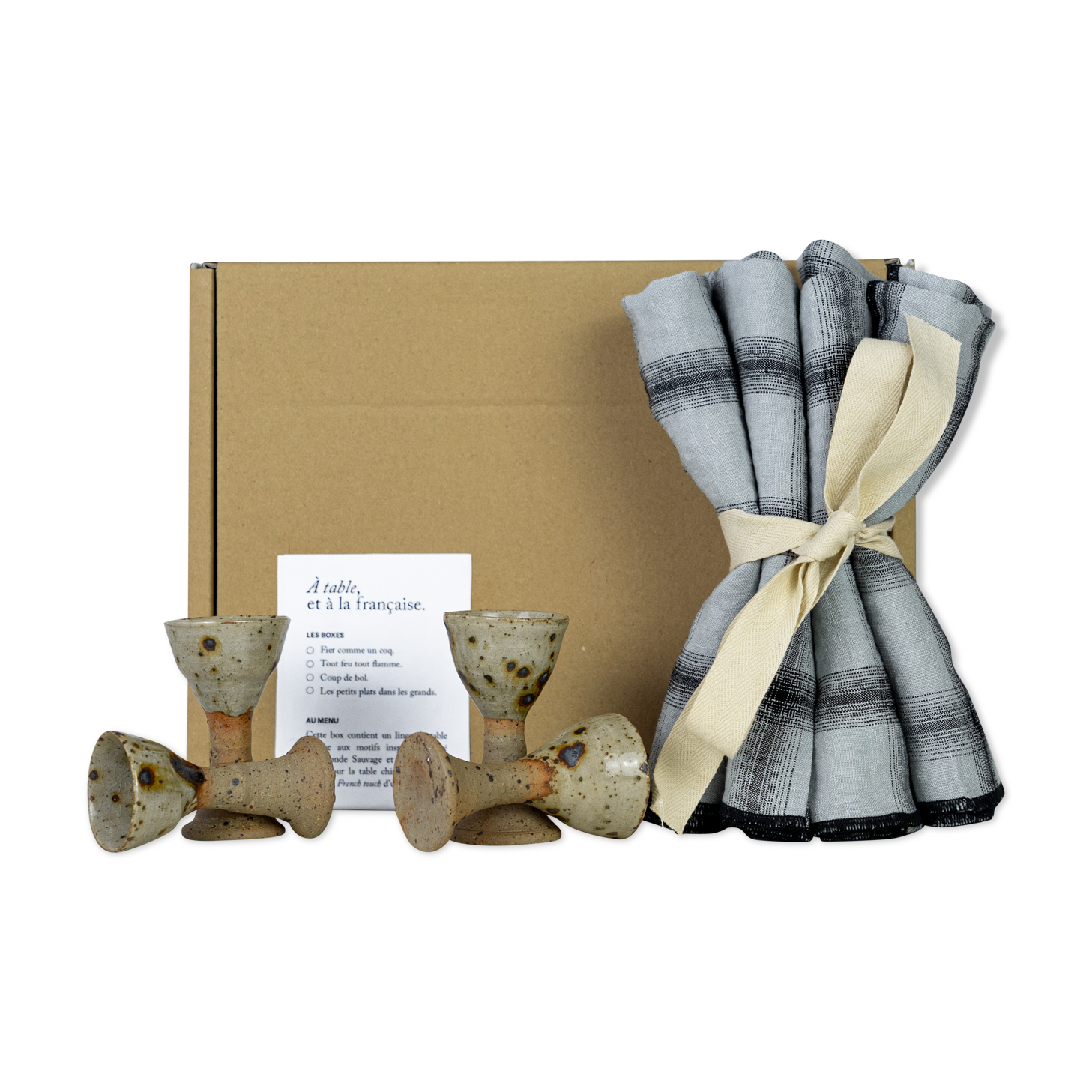 4 coquetiers et 4 serviettes — Fier comme un coq #17
