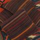Bold Striped Wool Kilim Cushion Cover Handmade Scatter Pillow 35x35cm