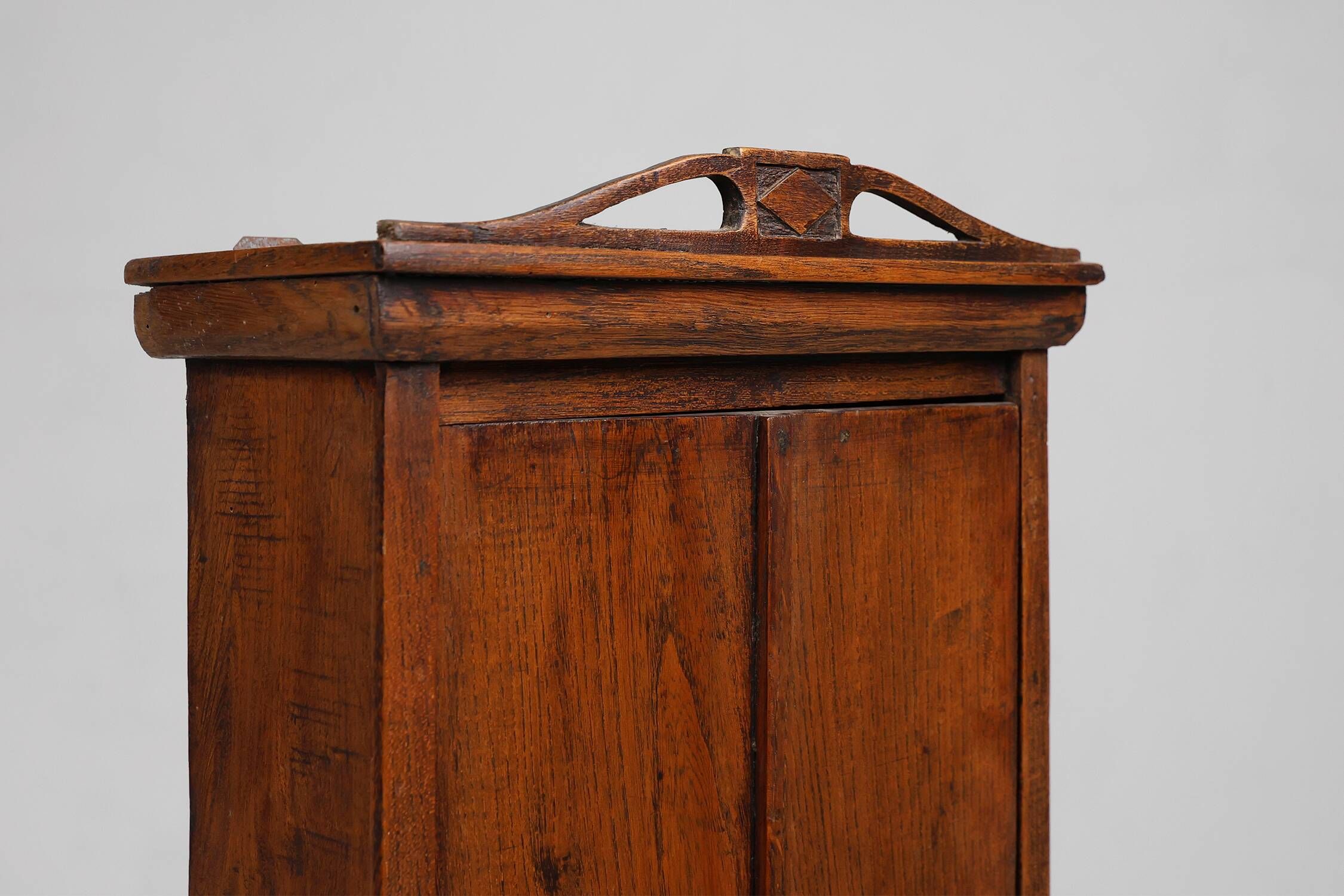 French Art Deco shaving cabinet in wood from the 1930