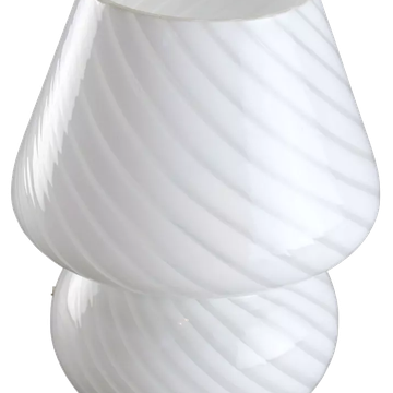 Vintage Murano mushroom swirl table lamp, 70s