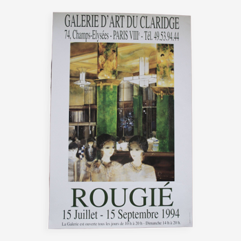 Affiche galerie d'art -Rougié- 1994