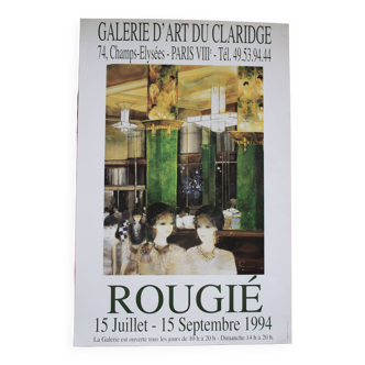 Affiche galerie d'art -Rougié- 1994