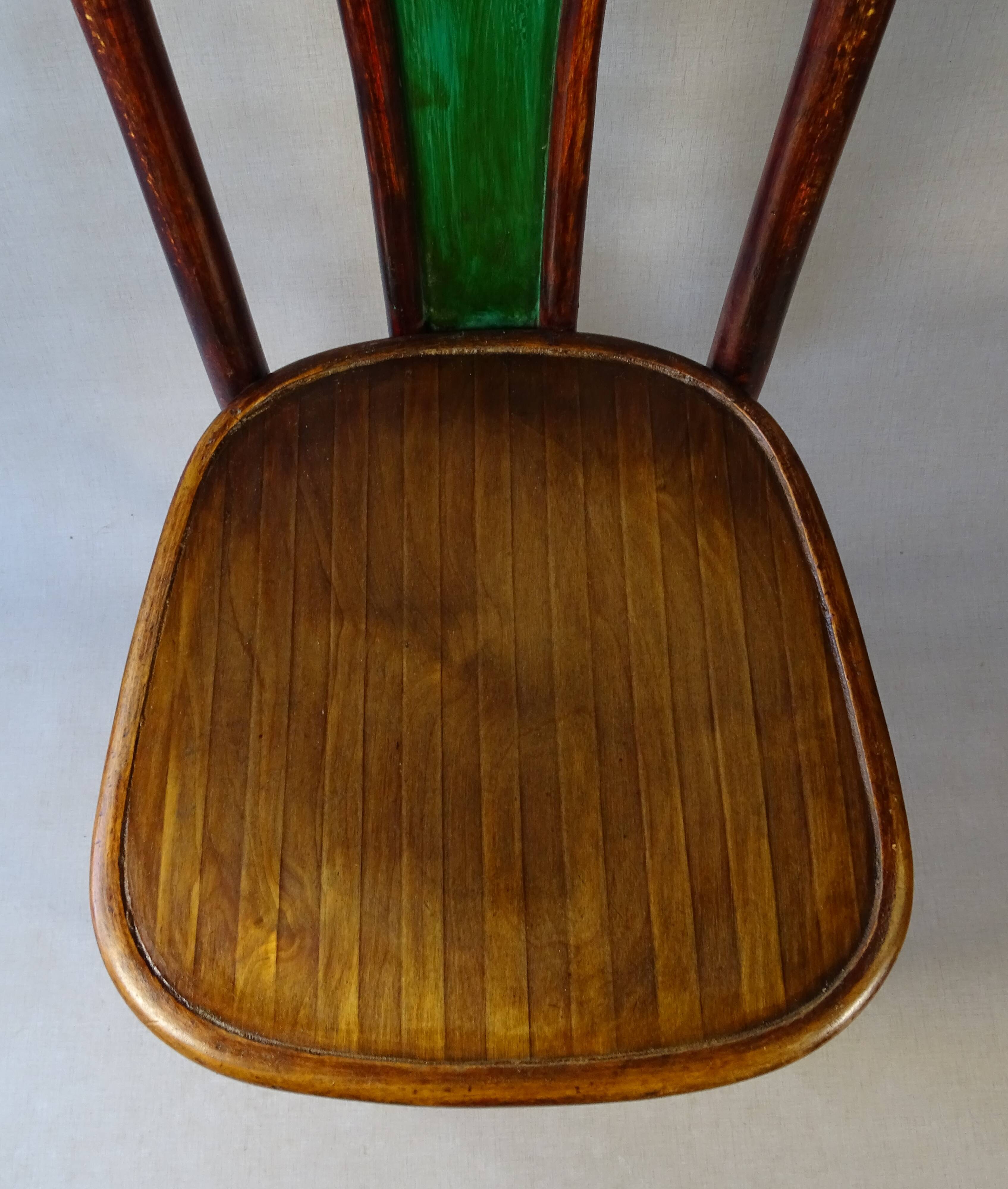 Fischel chair N°396 circa 1929, variant of Thonet 738/XI
