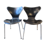 Paire de chaises Arne Jacobsen Série 7, première édition