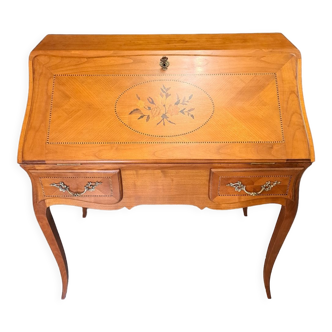 Bureau de pente en marqueterie