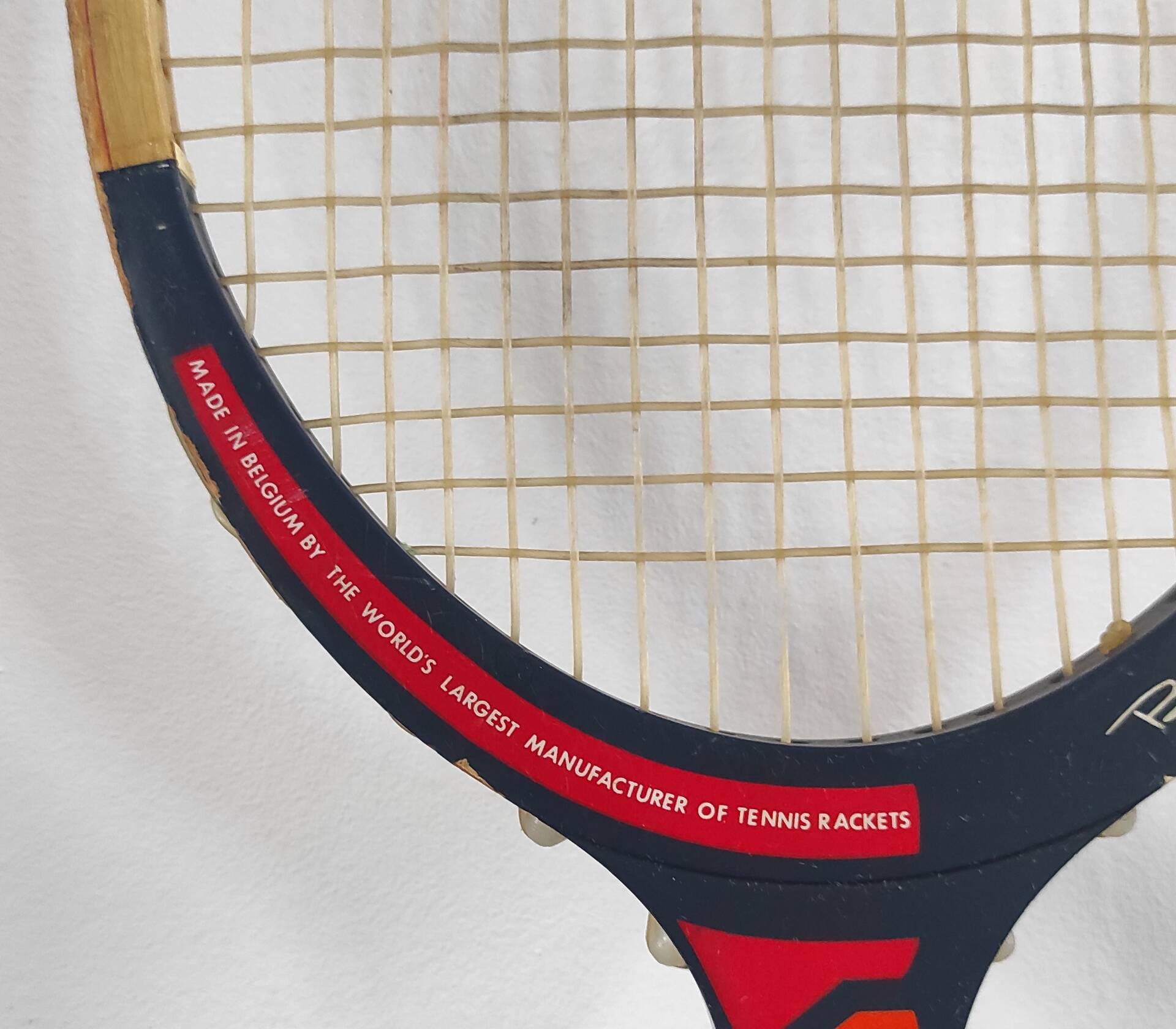 Vintage wooden tennis racket