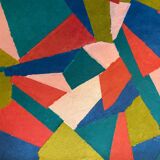 Composition geometric abstraction collage XXth