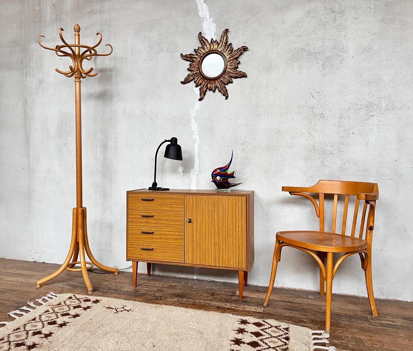 Enfilade buffet vintage Mobel en bois et formica - 1960