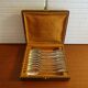 11 hallmarked Art Deco silver metal dessert/coffee spoons - 14.5 cm
