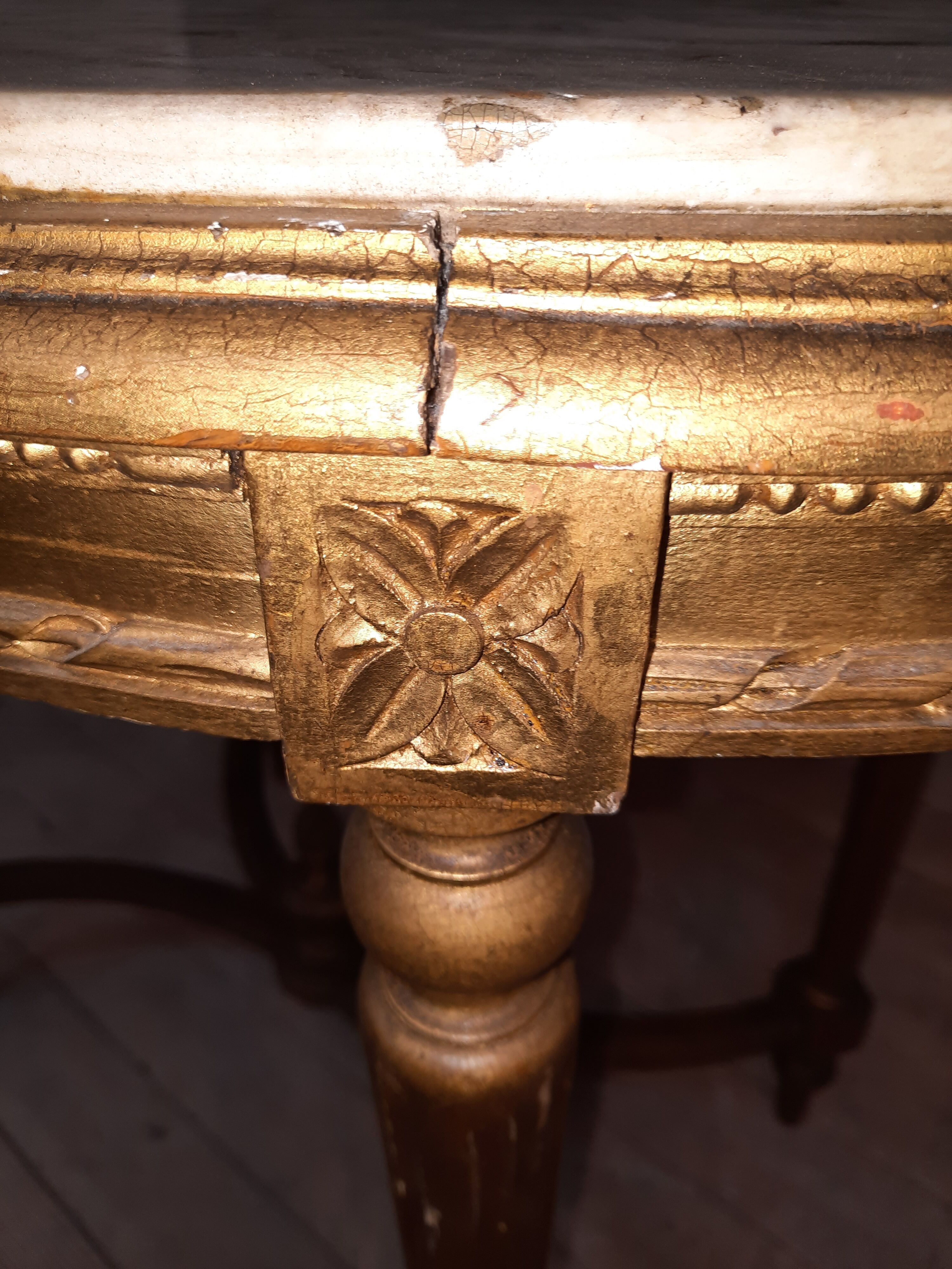 Louis XVI style mid-century tanle