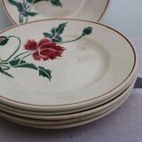 Lot de 6 assiettes à dessert en céramique