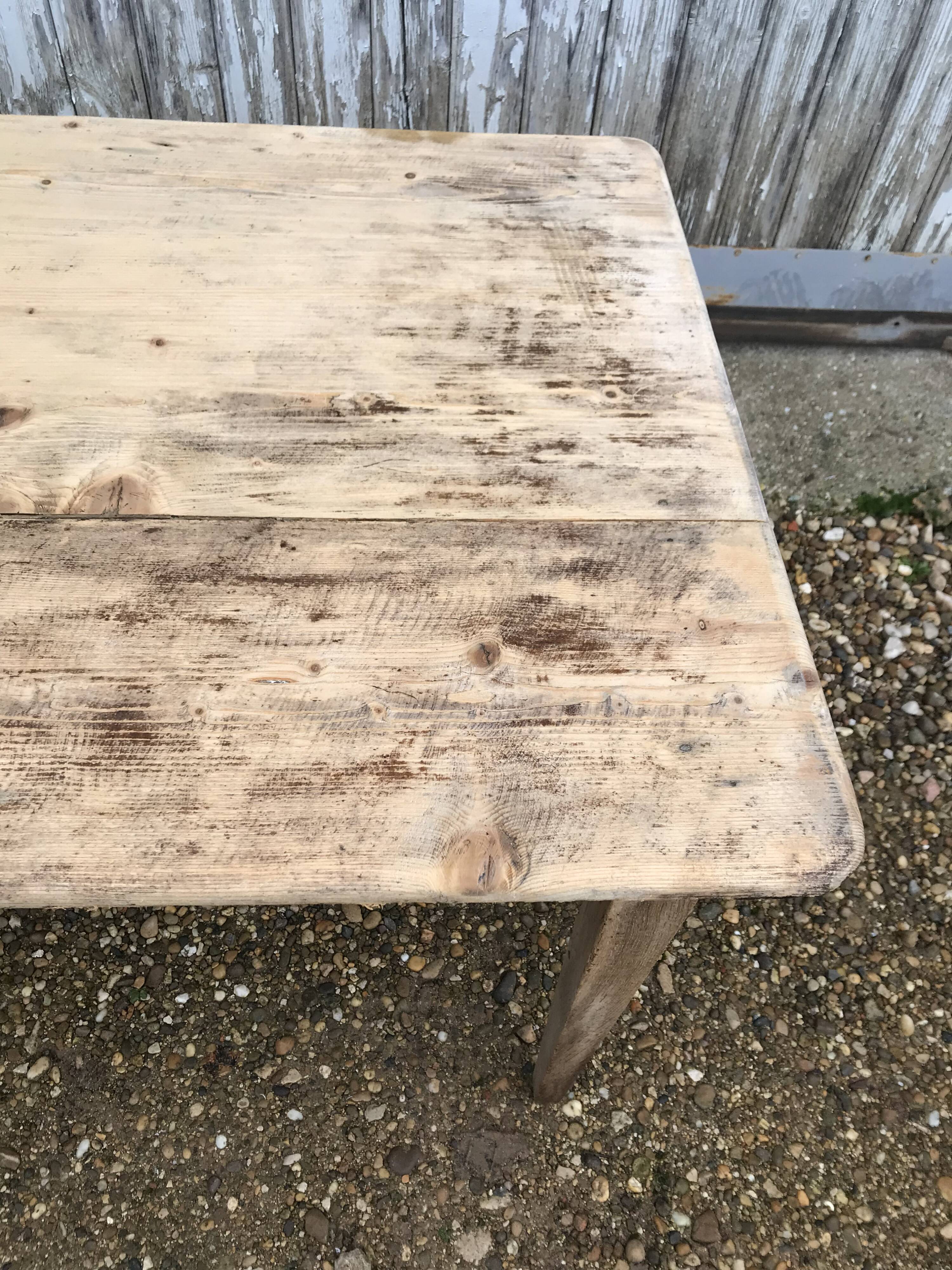 Old pine farm table
