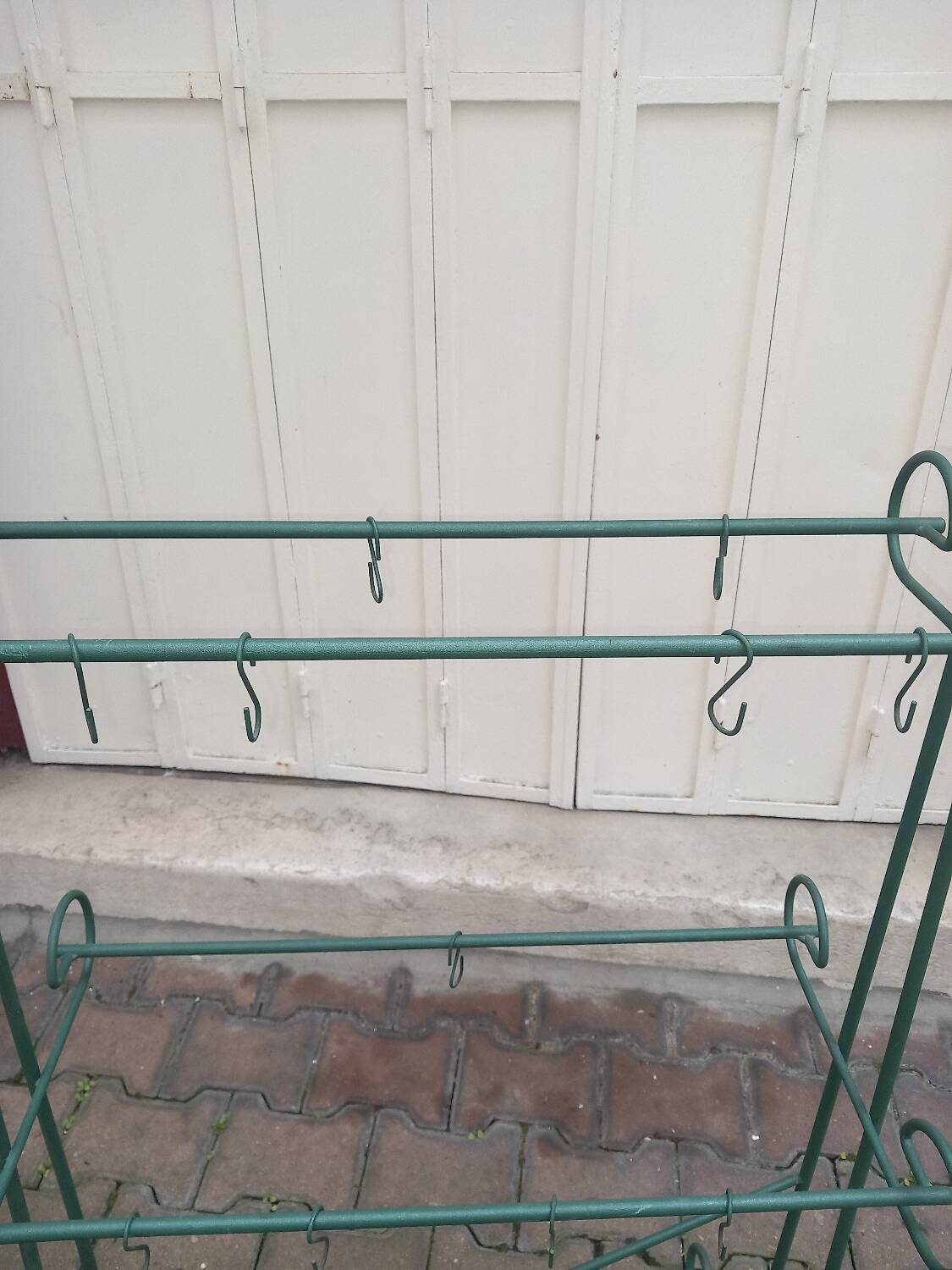 Wrought iron towel rack