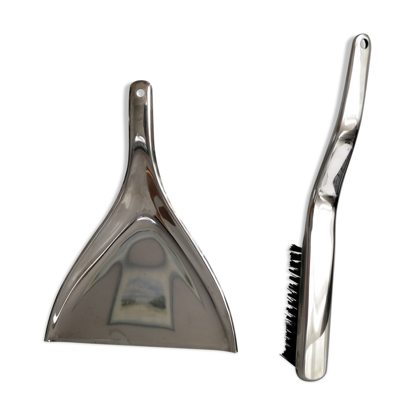 Stainless steel shovel brush assembly