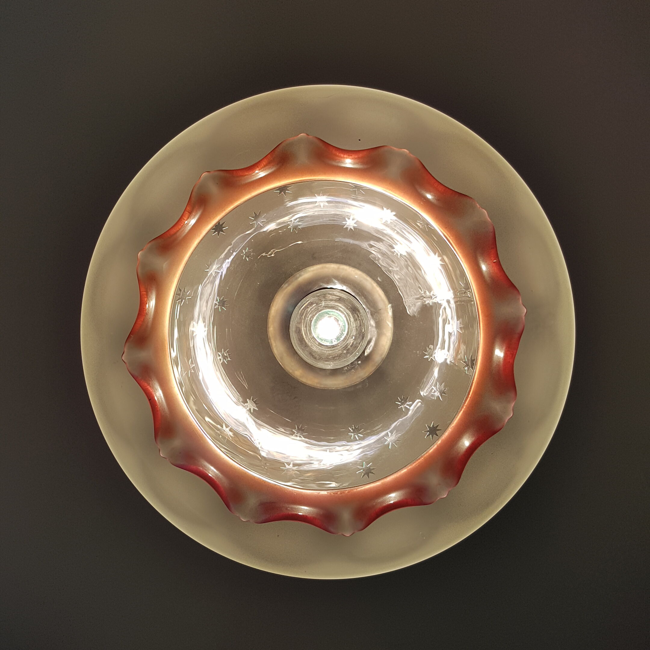 Frosted glass hanging