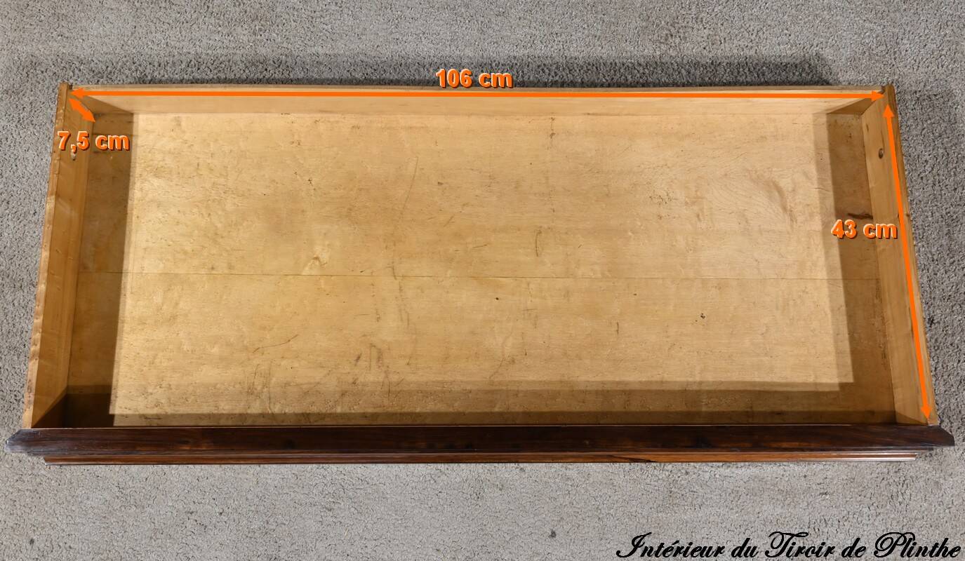 Commode Buffet in Amboyna Burl and Rosewood, Louis XVI style – 2nd Part 19th