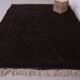 Espresso Brown Moroccan Rug 248 x 310 cm - Vintage Moroccan Rug  Bohemian