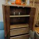 Vintage rattan bamboo cabinet 'Bohemian nature'