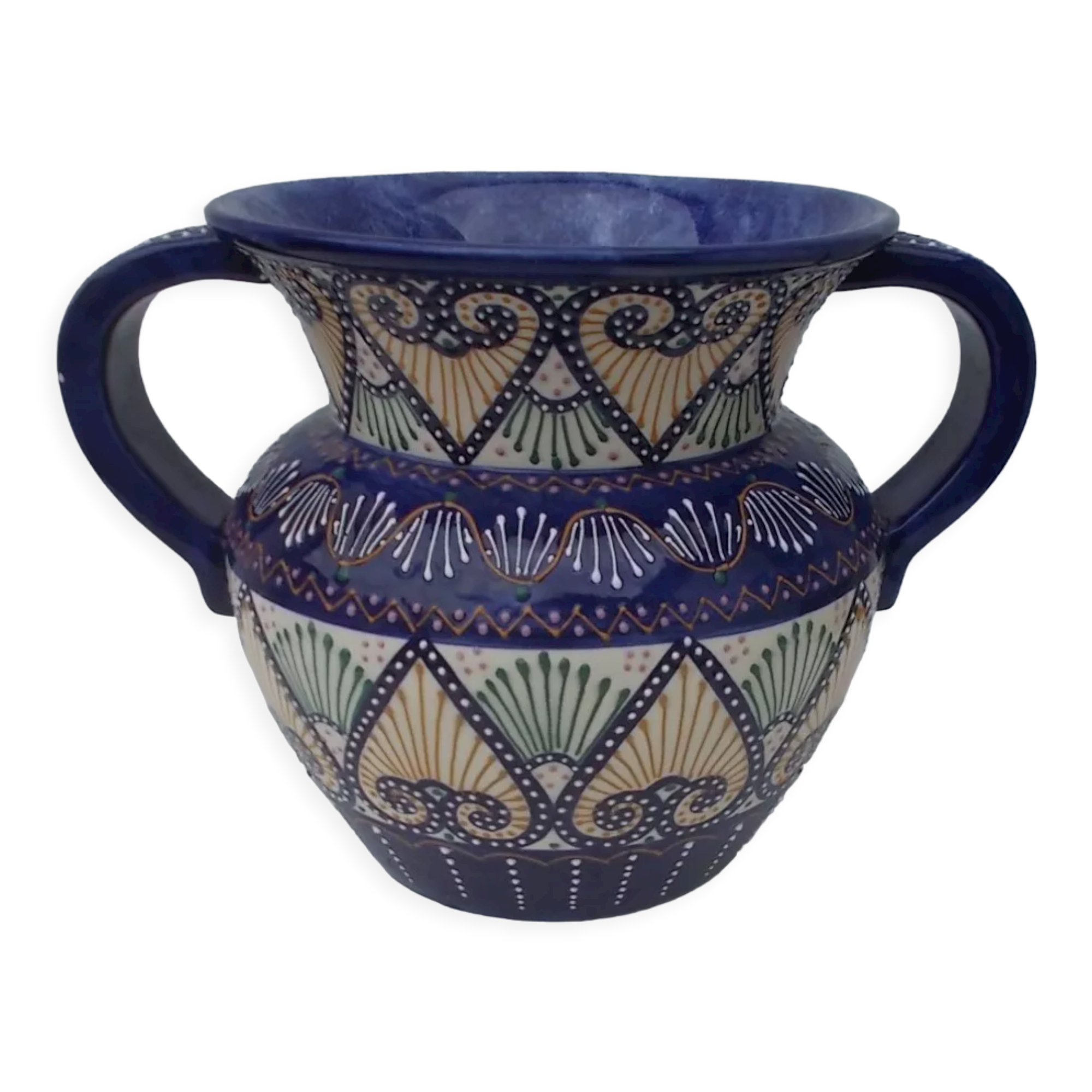 Quimper Henriot faience vase