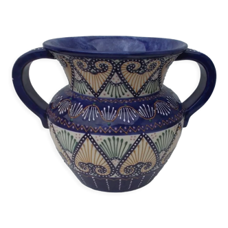 Faience vase by Quimper Henriot