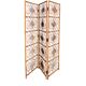 Vintage 1960s curved rattan screen