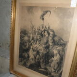 Engraving XIX th of Thomas Landser signed