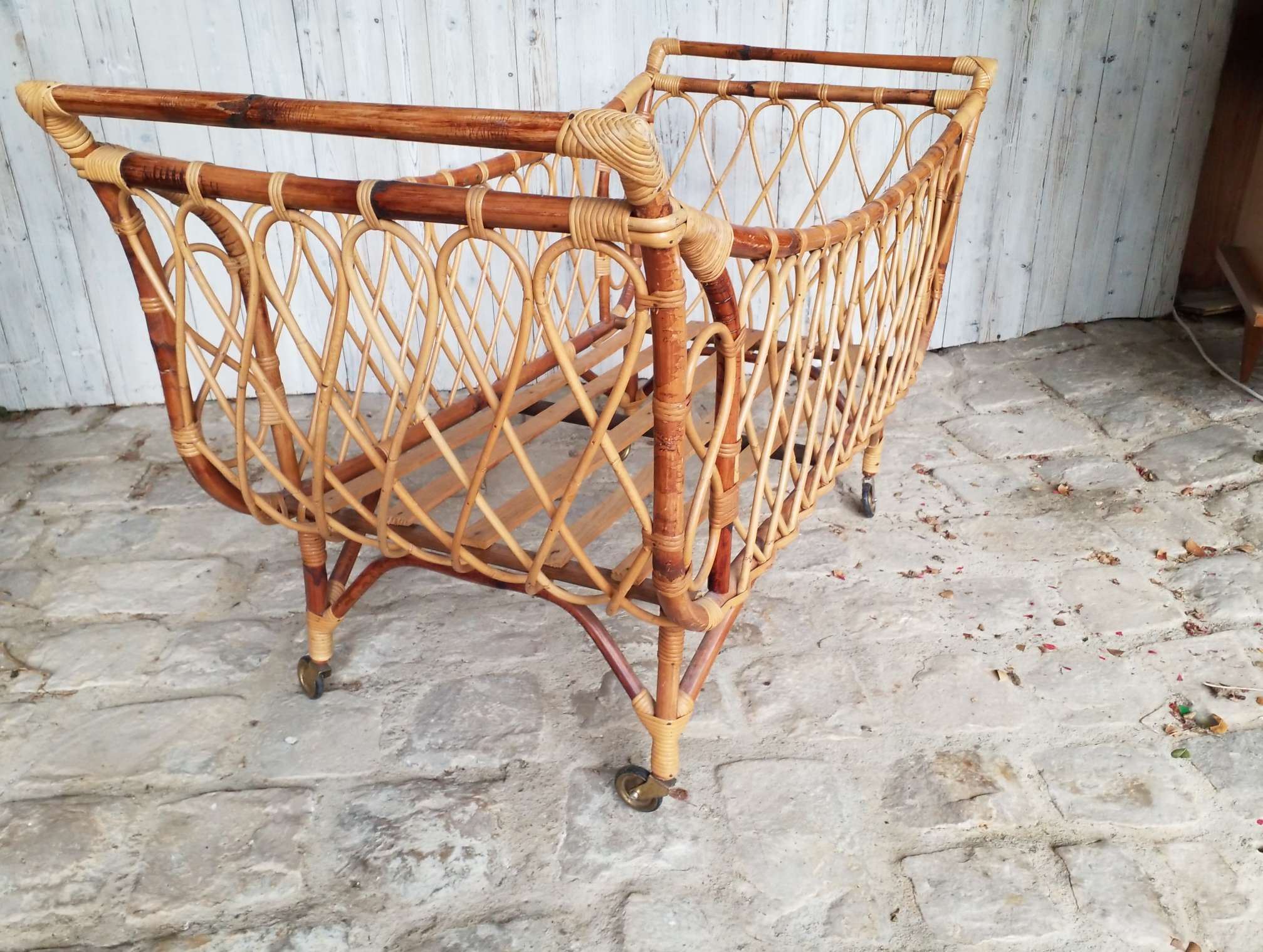 Rattan cot