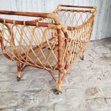 Rattan cot
