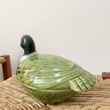 Ceramic duck signed Michel Caugant