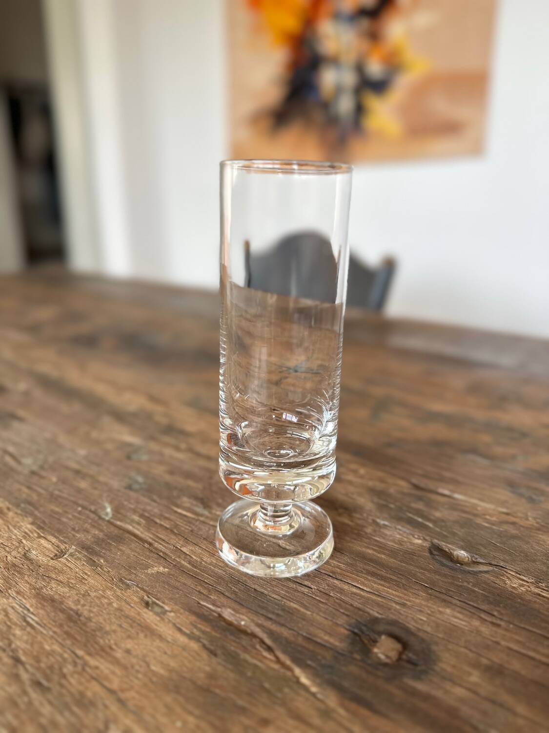 Sleek, designer champagne glasses