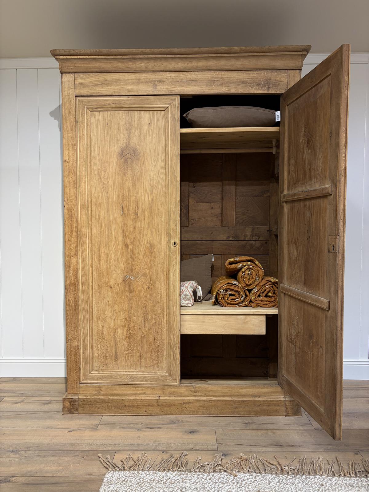 Solid oak wardrobe