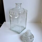 Vintage 70s round cork whisky carafe