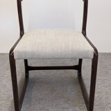 Set of 4 Baumann sled chairs, France circa 1970.