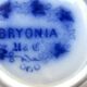 Tasse sur soucoupe art nouveau déco modèle Bryonia, signée sarreguemines u&c