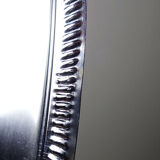 Silver-plated/inox vintage butter dish from the 1960s-1980s in Rococo style.