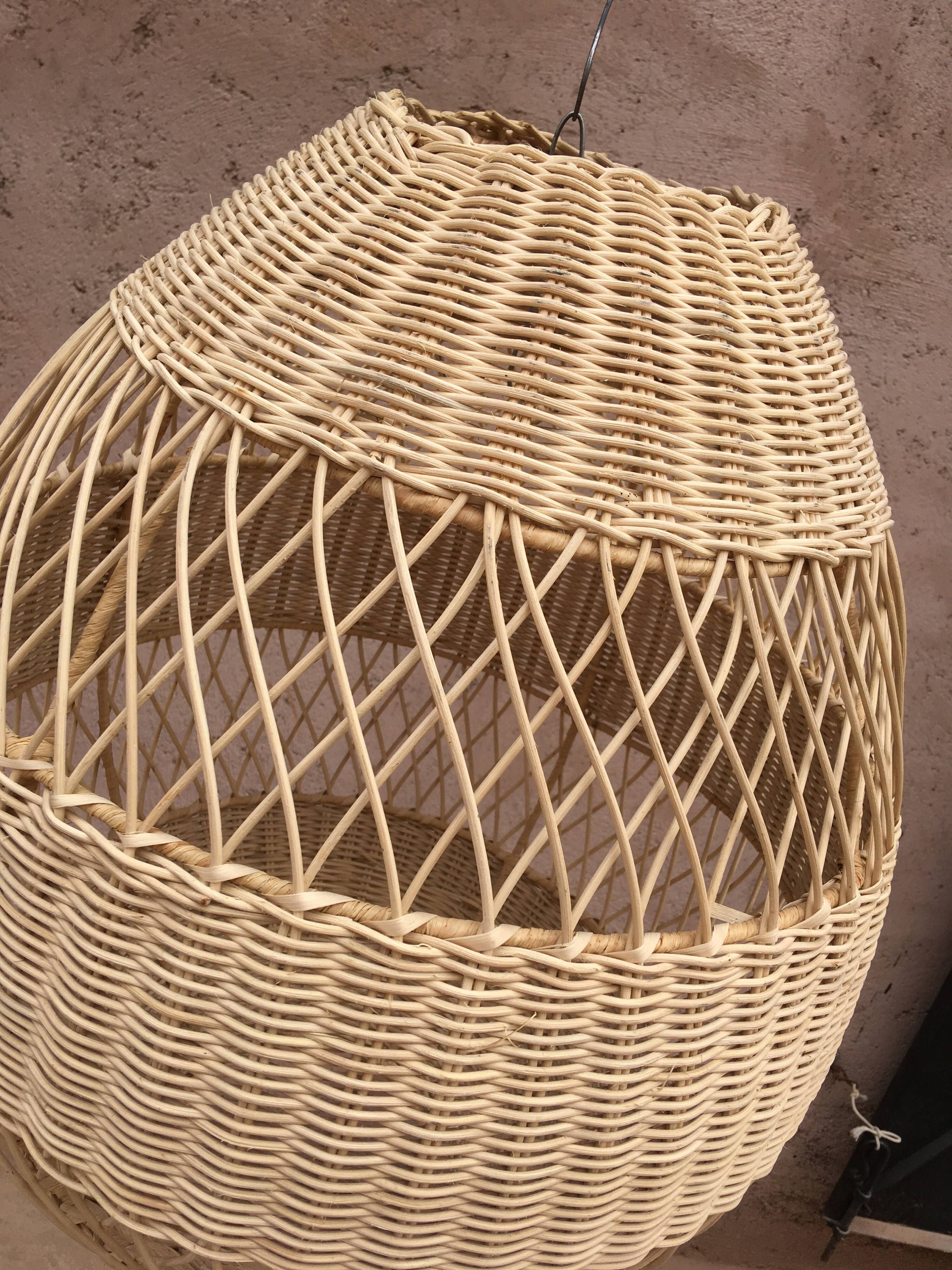 XXL rattan pendant light Natural rattan light