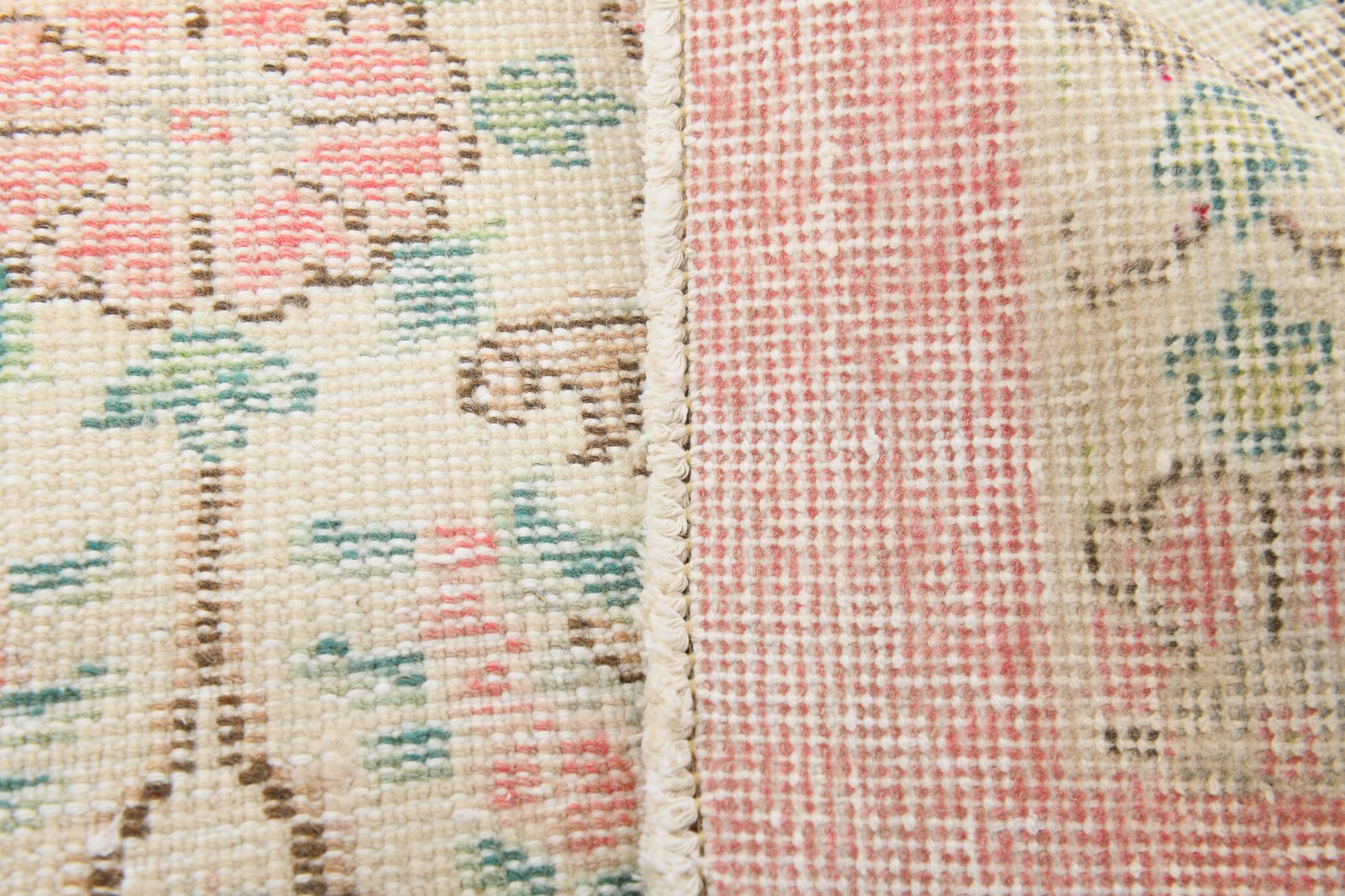 7x10 Rug For Living Room Beige Floral Turkish Rug, 203x303Cm SK20555