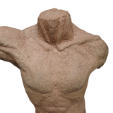 Bust of a man in antique terracotta Sigrid H Eriks 20th century