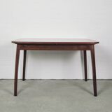 Vintage fold-out dining table with round corners