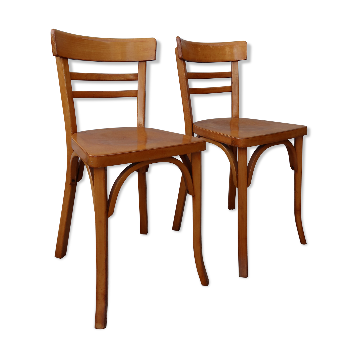 Pair of Baumann chairs as new
