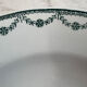 Green hollow plate Saint Amand 22.5cm