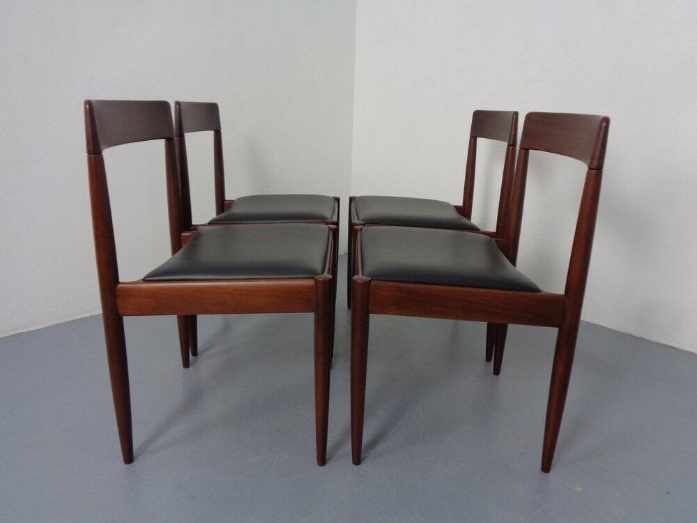 Mid-Century Danish Chairs, 1960s, Set of 4