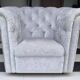 Chesterfield-style armchair