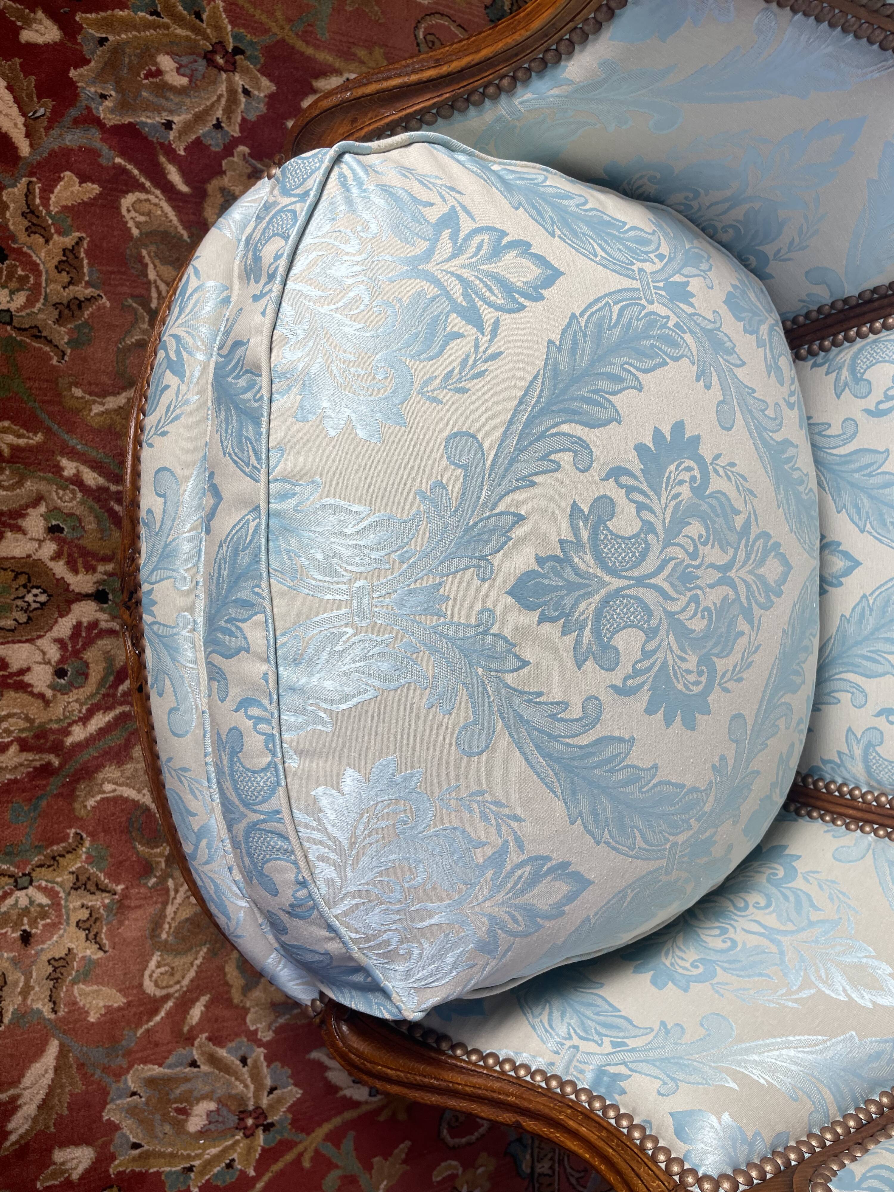 Restored Louis XV style shepherdess armchair