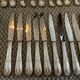 Cutlery set box on 2 levels.62 pieces.silver metal. N°4