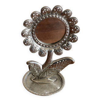 Vide poche fleur miroir